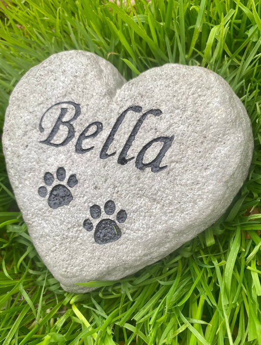 Heart Rock Memorial Pet Loss Gift