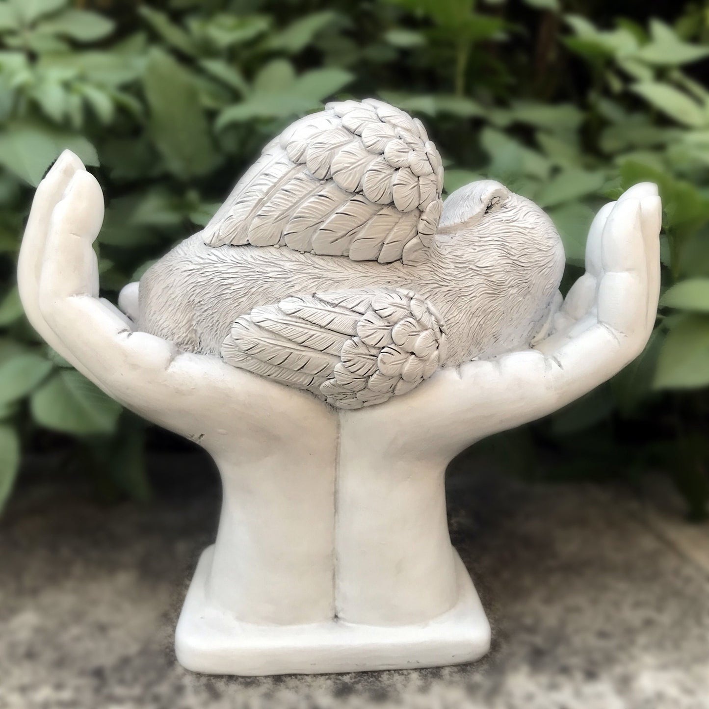 Personalized Dog Pet Grave Markers Memorial Angel Statue Stone, Dog Pet Headstone Garden Stone,in Loving Memory of Pet Lost Gift, 7 Inch(H)