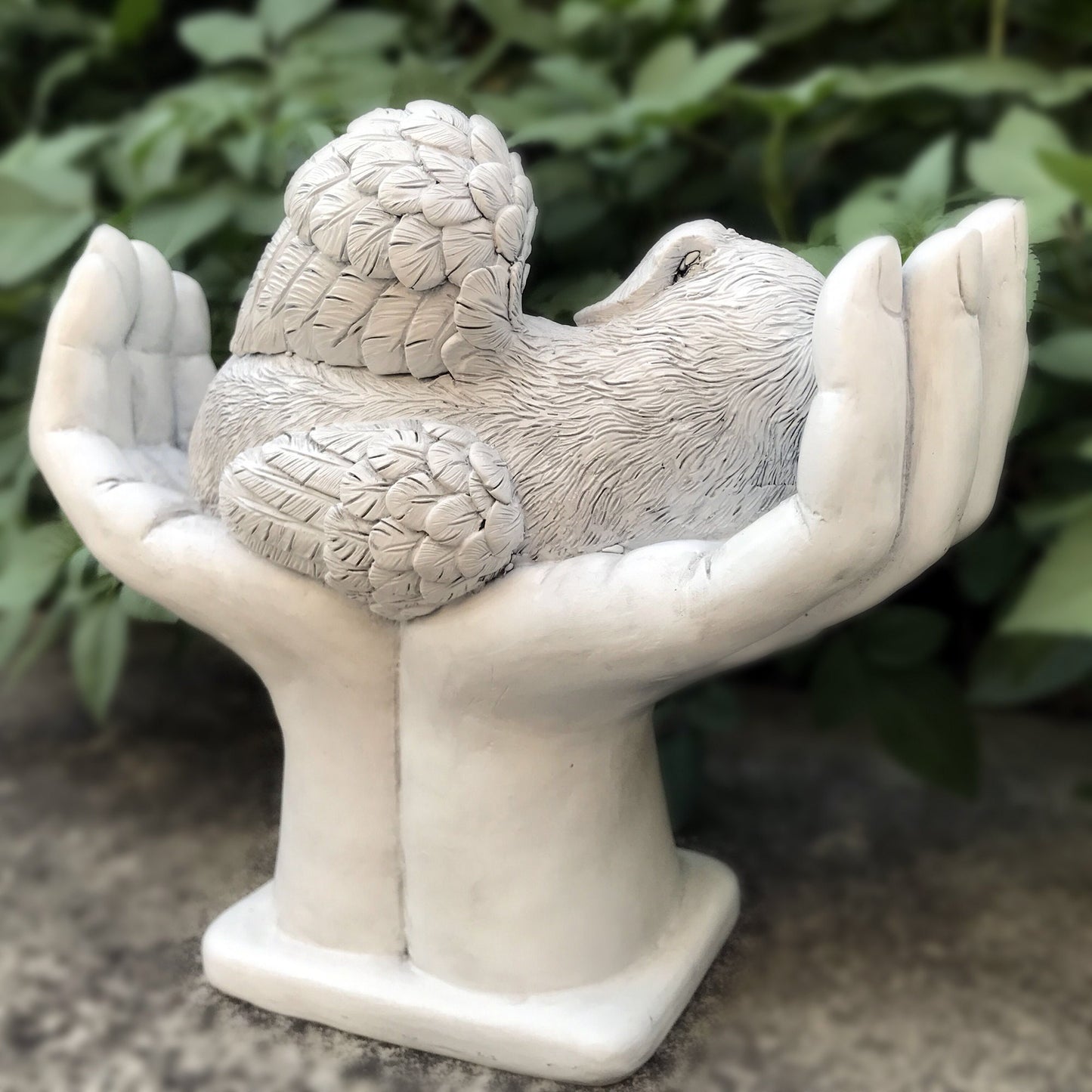 Personalized Dog Pet Grave Markers Memorial Angel Statue Stone, Dog Pet Headstone Garden Stone,in Loving Memory of Pet Lost Gift, 7 Inch(H)