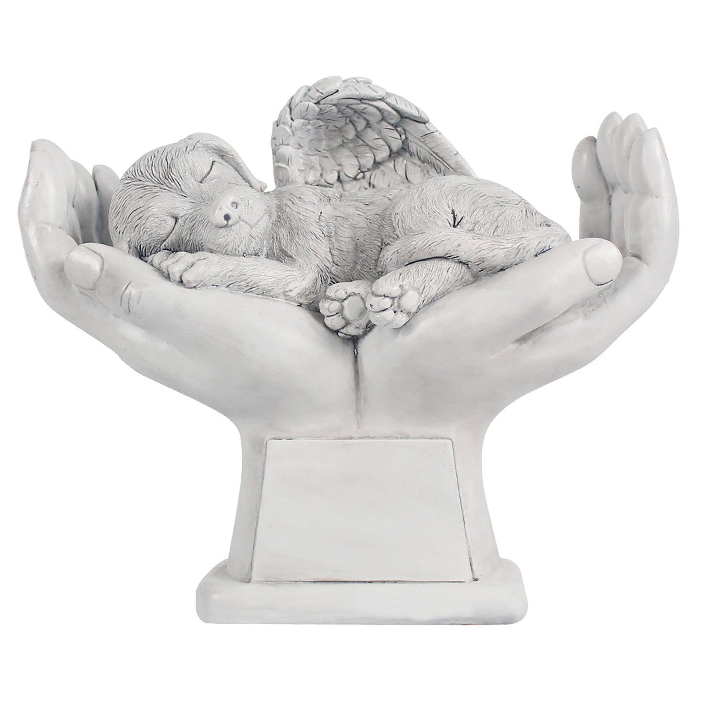 Personalized Dog Pet Grave Markers Memorial Angel Statue Stone, Dog Pet Headstone Garden Stone,in Loving Memory of Pet Lost Gift, 7 Inch(H)