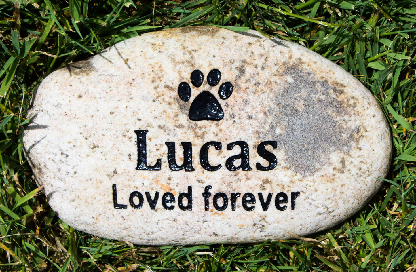 DOG PAW, Pet memorial stone, River stone, Rock, Engraved, Marker, Gift, Personalized, Pet Rock, Free shipping
