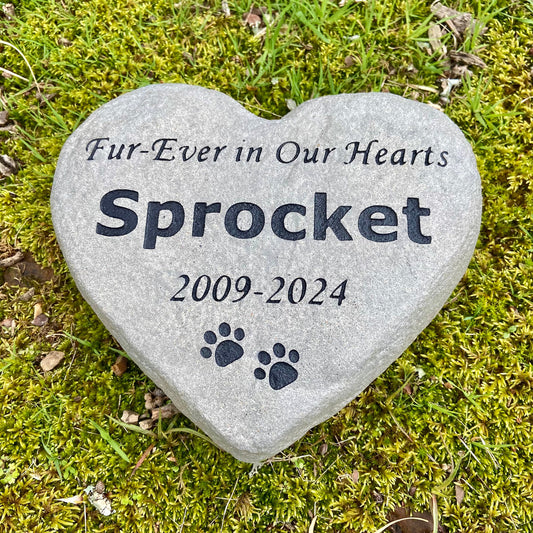 Heart Rock Memorial Pet Loss Gift