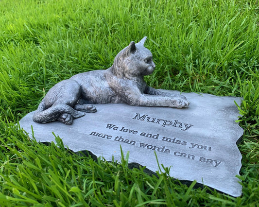 Personalized Cat Memorial Stone