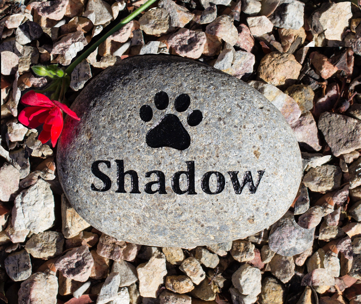 DOG PAW, Pet memorial stone, River stone, Rock, Engraved, Marker, Gift, Personalized, Pet Rock, Free shipping