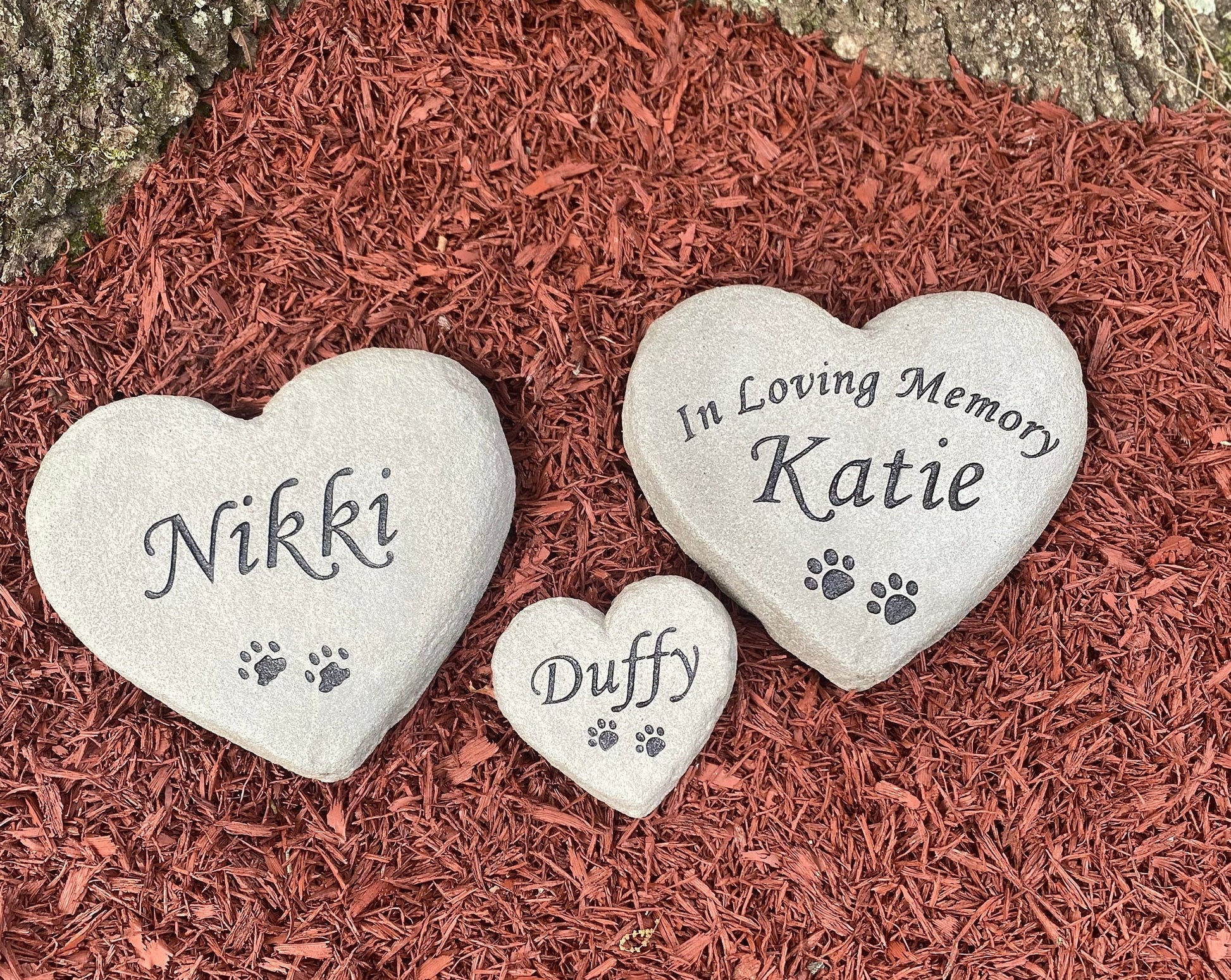 Heart Rock Memorial Pet Loss Gift