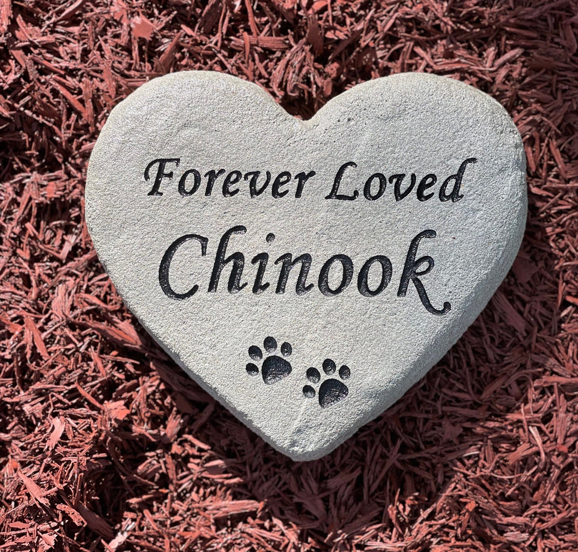 Heart Rock Memorial Pet Loss Gift