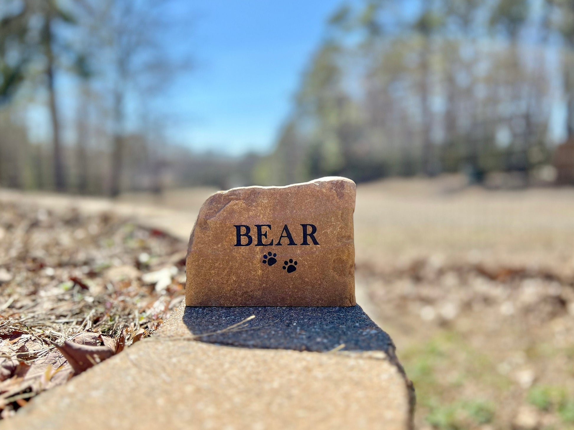 Pet Memorial Stone River Rock | Cat or Dog, Pet Lover Memorial Gift | Dog Memorial Stone Marker | Pet Headstone