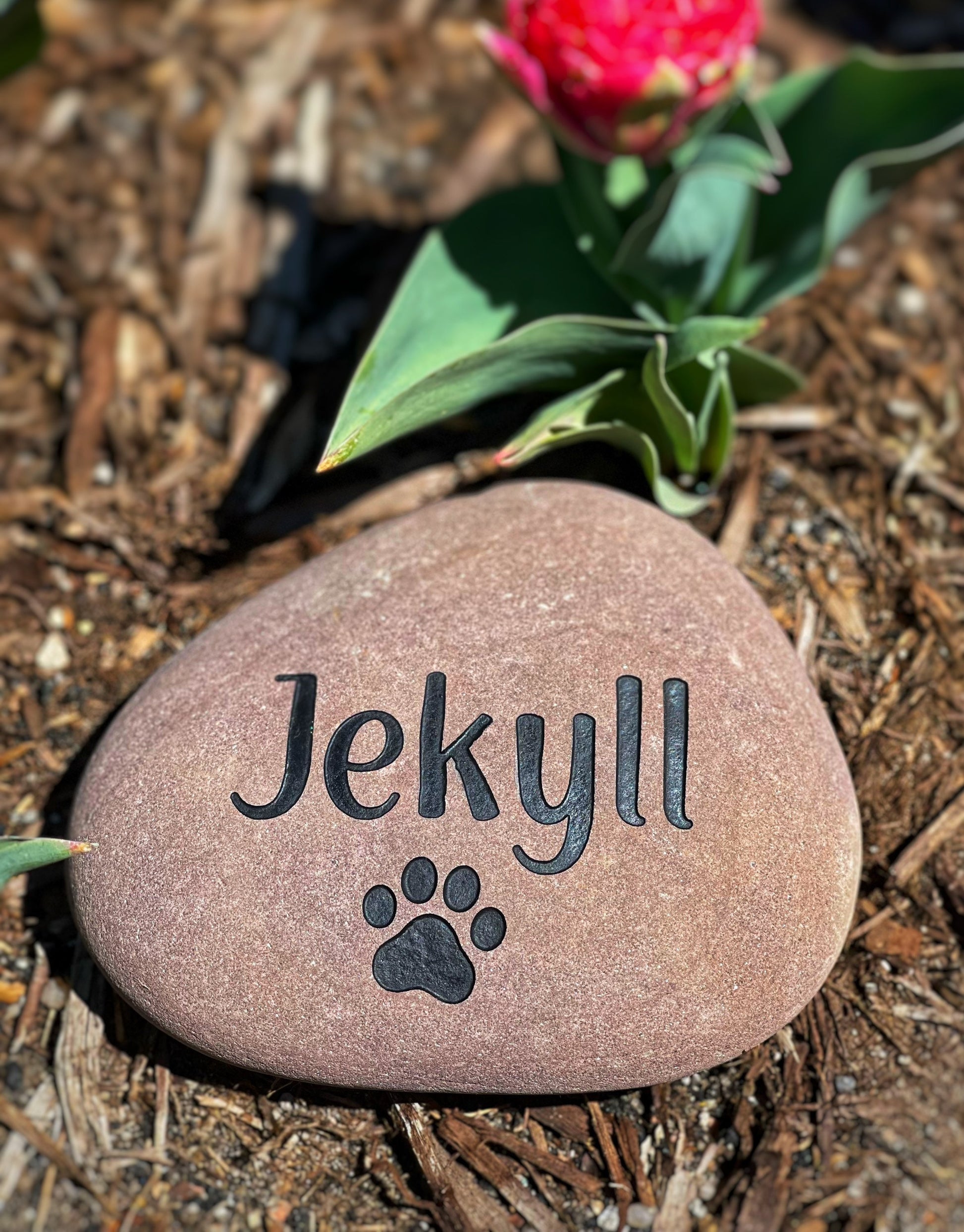 Custom Pet Memorial Stone, garden stone, dog memorial, cat memorial, pet keepsake, pet remembrance gift, animal loss stone, pet grave marker