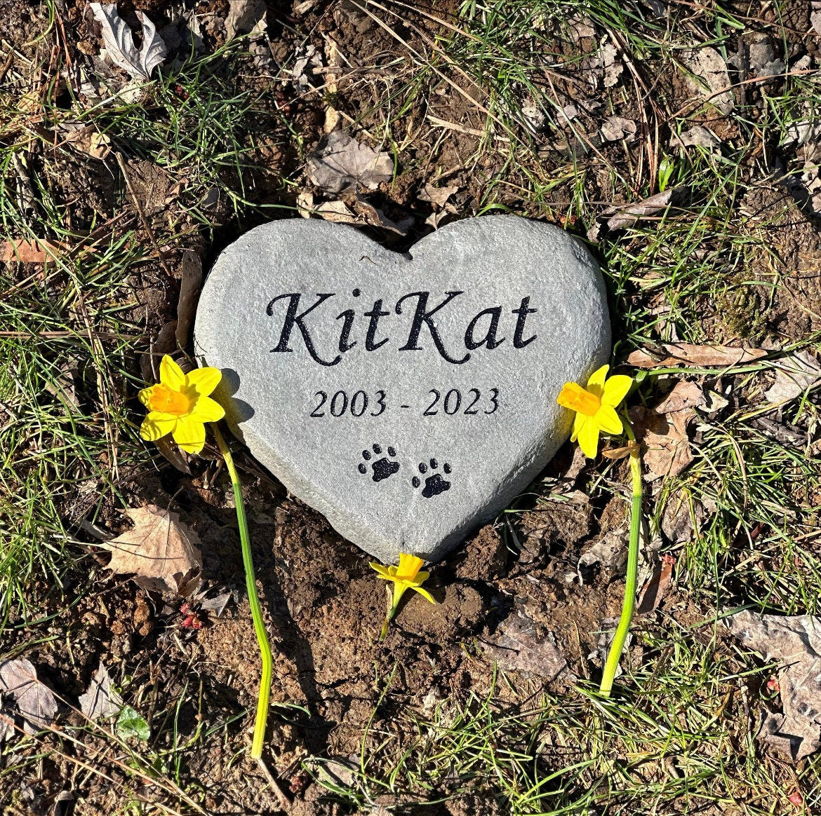 Heart Rock Memorial Pet Loss Gift