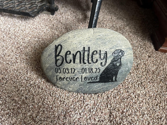 Personalized Pet Memorial Stone, dog memorial, cat memorial,  garden marker, pet keepsake, pet remembrance gift, in memory of pet, pet lover